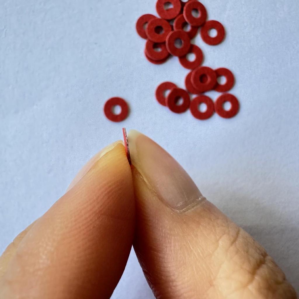 Red Insulating Gasket Washer - Standard Steel Paper Hardware