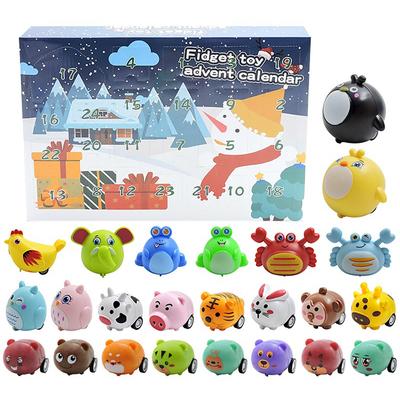 Calendario de Adviento de Navidad 24 Días de Sorpresas Set de Juguetes Calendarios de Cuenta Atrás de Pascua 24 Piezas Juguetes Regalo