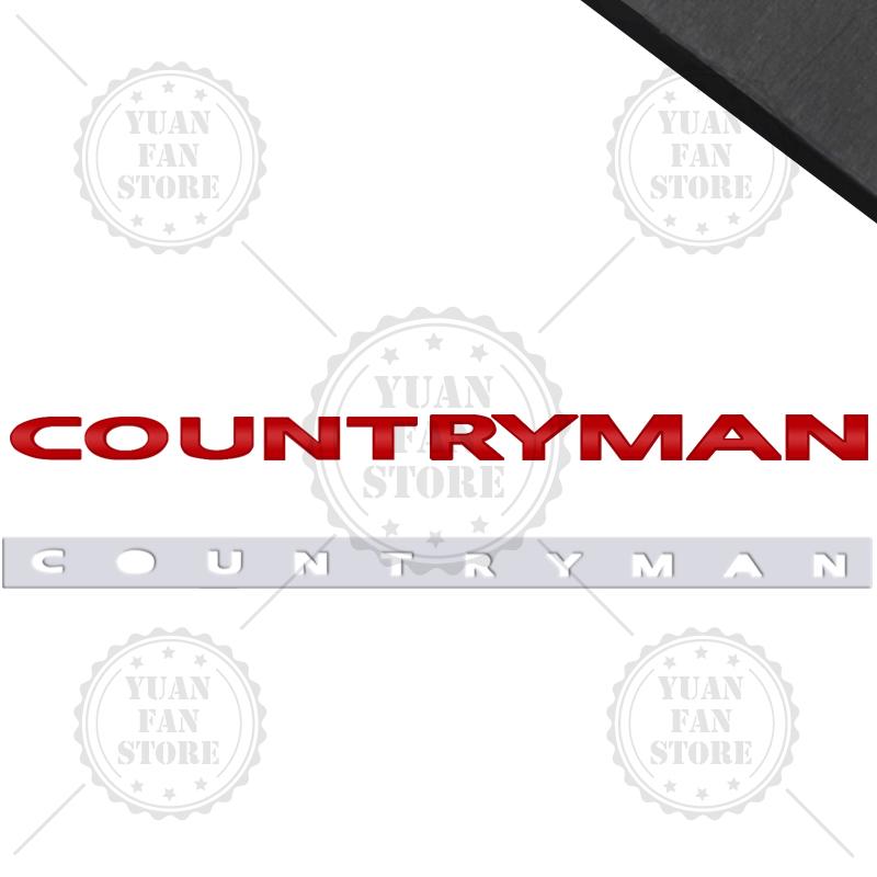 1PCS Metal Letter For Countryman Clubman MINI Cooper S 3D Emblem Car Rear Trunk Decals Lettering Badge Auto Accessories Styling