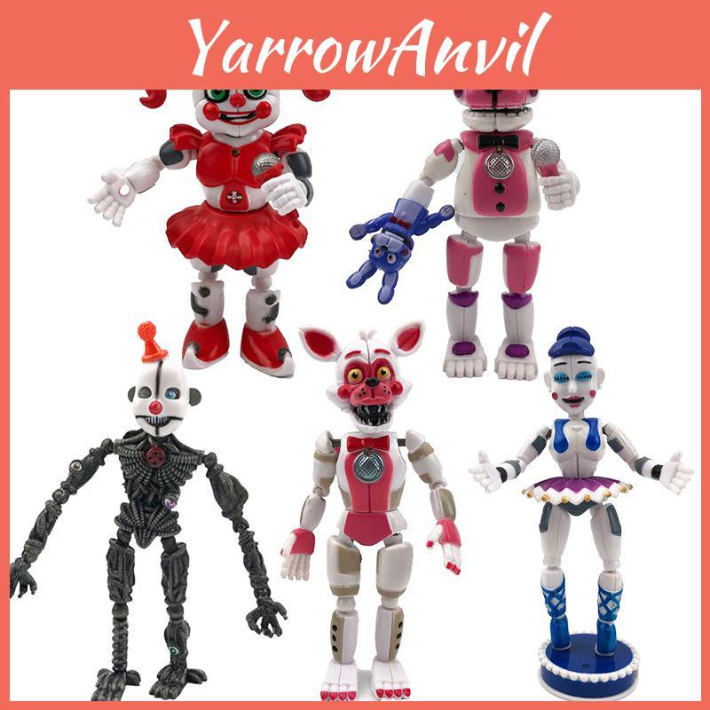 5pcs Fnaf Five Nights At Freddys Light Up Action Figures With Vibrant Colors And Unique Styles For Kids Collectors And Gifts