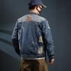 Xintang Men's Ripped Denim Jacket - 2025 Spring/Autumn High Street Workwear Trend