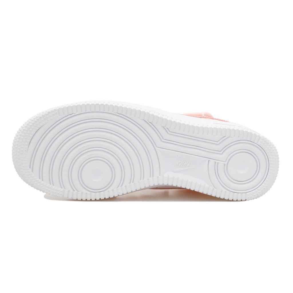 Nike Air Force 1 Little Fox Belle Slip Resistant Abrasion Resistant Low top Skateboard Shoes Women's White Pink DD8959-100(Team69-)