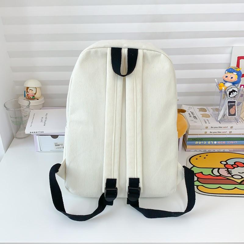 Schoolbag Schoolbag Women's Velvet Ins Large Capacity Star Computer Backpack Niche Design Junior High School College Student Backpack
