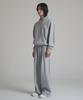 Noming One-Pleat Wide Sweatpants - Gray