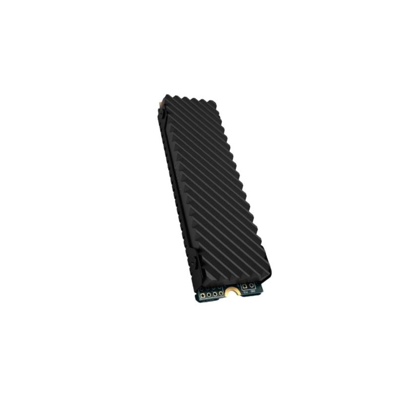 

Efficient Aluminum Heatsink For M.2 NVME Solid Disk Multiple Channel Cooling pad for And Fast Speed PCIe4.0 Devices чёрный