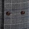 Herr Business Slim Fit Casual Herrväst för bröllop Mjuk ull Tweedväst Fiskbensgroosmen Retro Vintage Slim