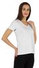 Inkmeso Womens Short Sleeve V-Neck Shirts Casual Regular Fit Tee T-Shirt Basic