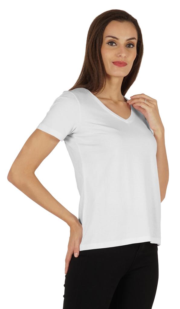 Inkmeso Womens Short Sleeve V-Neck Shirts Casual Regular Fit Tee T-Shirt Basic