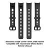 Watch Band Adjustable Soft Silicone Sport Solid Color Wristband Replacement Strap for Huawei