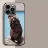 Lovely Otter Who Loves Clean Food Phone Case For Apple Iphone 16E 16 17 Pro Max Air 15 Pro 14 Plus 12 13 Mini Cover Cute