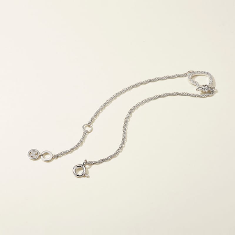 METROCITY JEWELRY Cuore Sterling Silver White Bracelet A231SB2002WPA