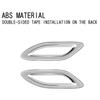 Car Silver Rear Tail Fog Light Lamp Frame Cover Trim For Toyota Alphard 40 Series + Car Spare Parts Accessories Parts