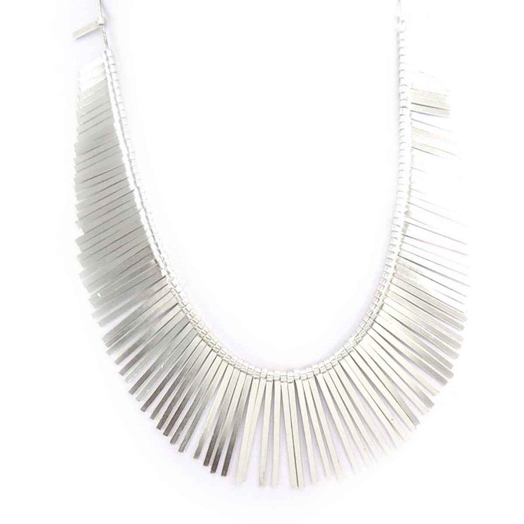 Les Trésors De Lily [J7957] - Silver 'Kilimanjaro' Necklace