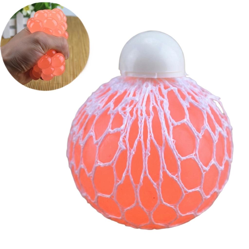 Mesh Covered Squeeze Stress Ball Toy for Hand Exercise and Sensory Relief Suitable for Office and Home Use 3ml Size