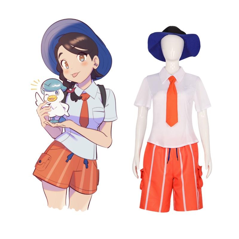 Pokemon Scarlet And Violet Florian Juliana Cosplay Costume Set For Halloween And Stage Performance