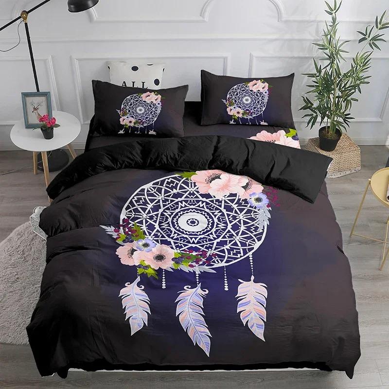 Dream Catcher Bedding Set Bohemian Duvet Cover Queen 240x220 Ethnic Quilt Cover Single Double King Comforter