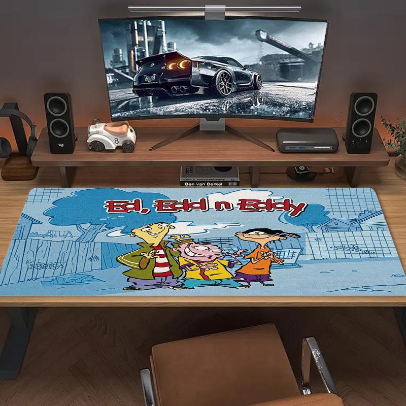 Ed, Edd n Eddy Color Mouse Pad Large Gaming Table Cushion Non-slip Laptop Tablet Big Mousepad XXL Mat Mini PC Playmat With Lock edge