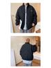 Men's Retro Diamond Lattice Cotton Padded Baseball Jacket - Trendy Stand Collar Winter Coat