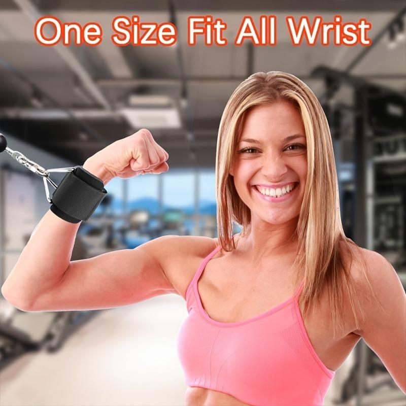 2Pcs Wristband Buckle Hand Strap Fitness Accessory for Arm Workout Training Resistance Rope Exercise Equipment