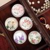 Elegantes Damen-Festparfüm im chinesischen Stil, Körper-Aroma-Balsam, langanhaltender Rosen-Lavendel-Blumenduft, tragbarer fester Balsam, Körper-Deodorant-Zubehör