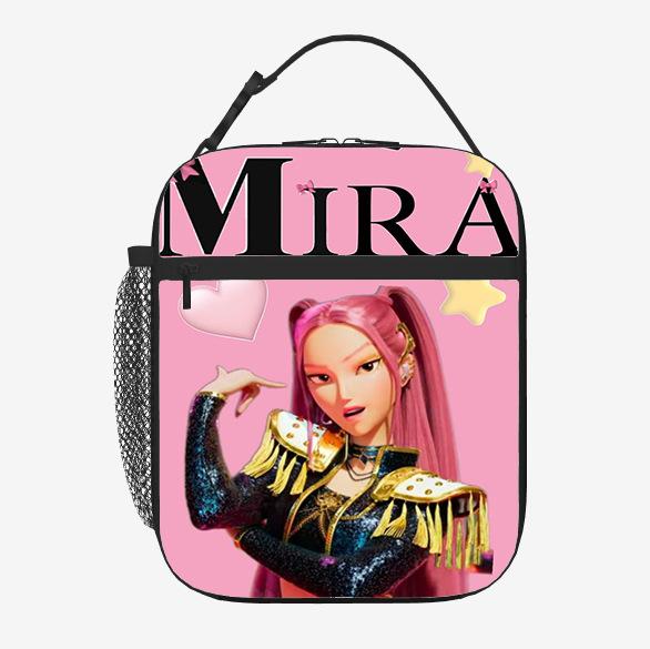 Elementary School Student Card Kpop Demon Hunter Thermal Insulation Bag Portable Outdoor Picnic Bag Children'S Lunch Box Bag Lunch Bag