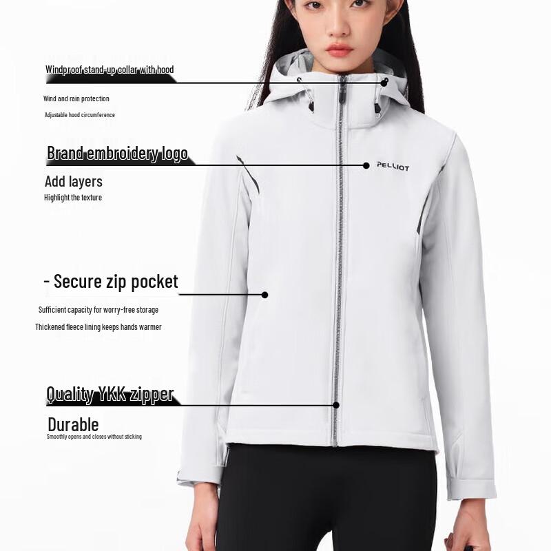

Pelliot Women s Autumn Winter Outdoor Softshell Jacket S