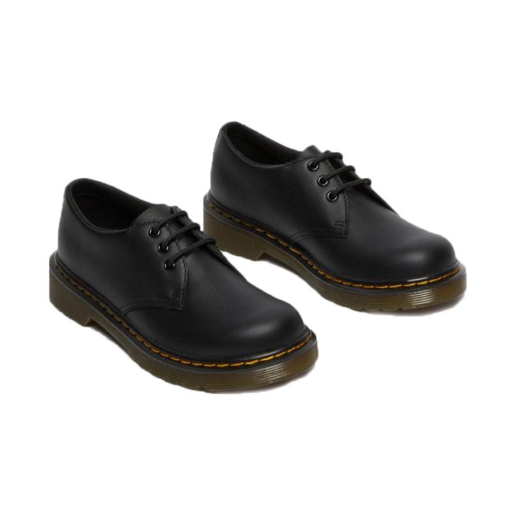 Dr. Martens Fashion Casual Durable Breathable Low-Top Thick Sole Shoes Kids Shoes Black 26337001