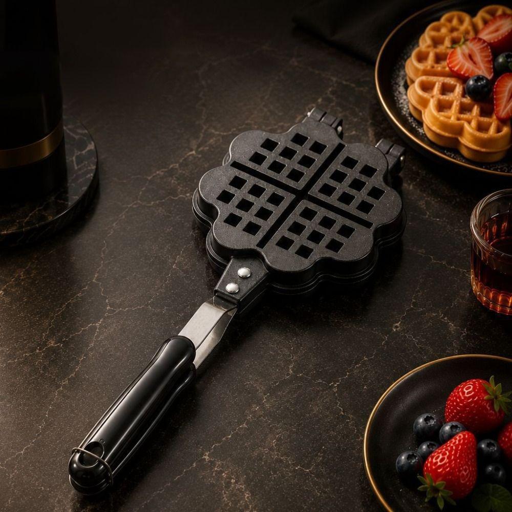 Double Side Heart Shaped Waffle Mold Non-stick Waffle Maker Household Waffle Baking Pan Breakfast