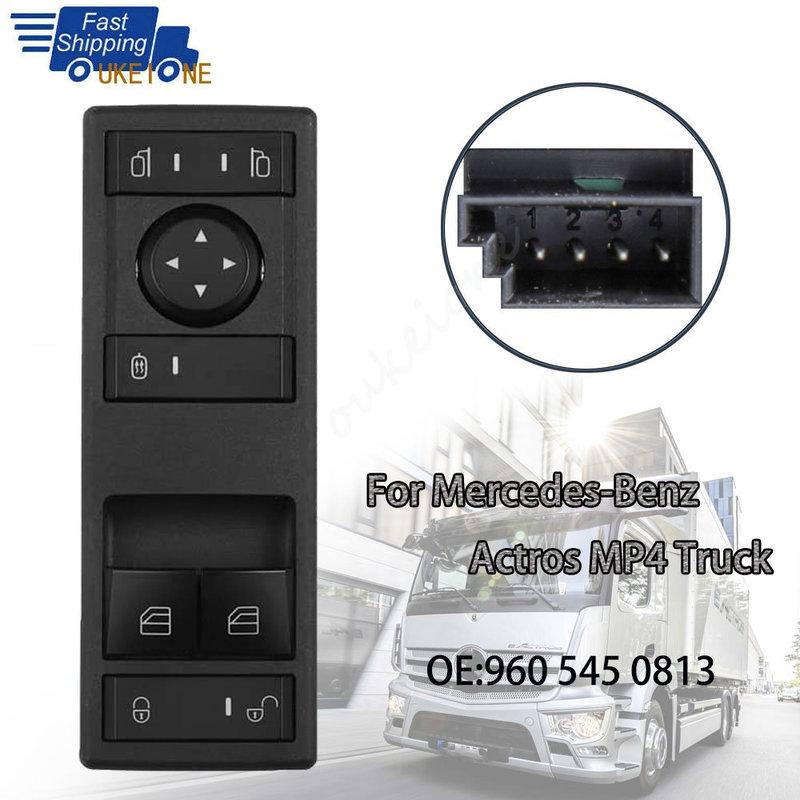 

Window Switch Accessories For Mercedes-Benz Actros MP4 Truck Electric Glass Lifter Control Button 9605450813 A9605450813 Parts