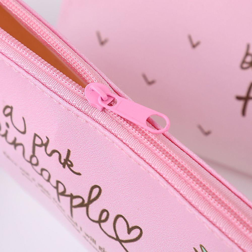 Waterproof School Supplies Kids Gifts Pen Bag Pineapple Pencil Bag Storage Bag Pu Pencil Case