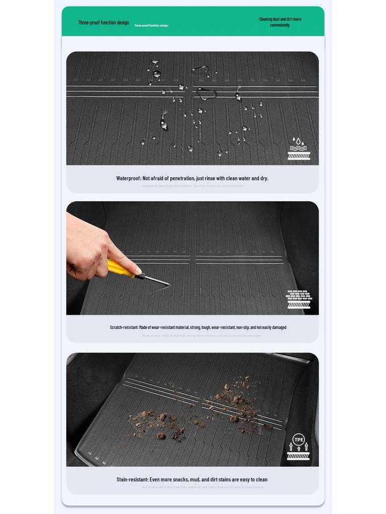 Trunk Mat & TPE Seat Back Cushion for 2023 HiPhi Y