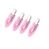 4Pcs/Set Seamless Wide Transparent Hair Clips Protect Hair Makeup Duckbill Clip