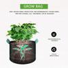 10-Pack Plant Grow Bags 5 Gallon Non Woven Fabric Breathable Garden Potato Mushroom Grow Bags Foldable Fabric Pots Planters