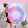 Child Inflatable Firebird Shell Swim Ring Pvc Thickened Print Pattern Swimming Ring For Boy And Girl