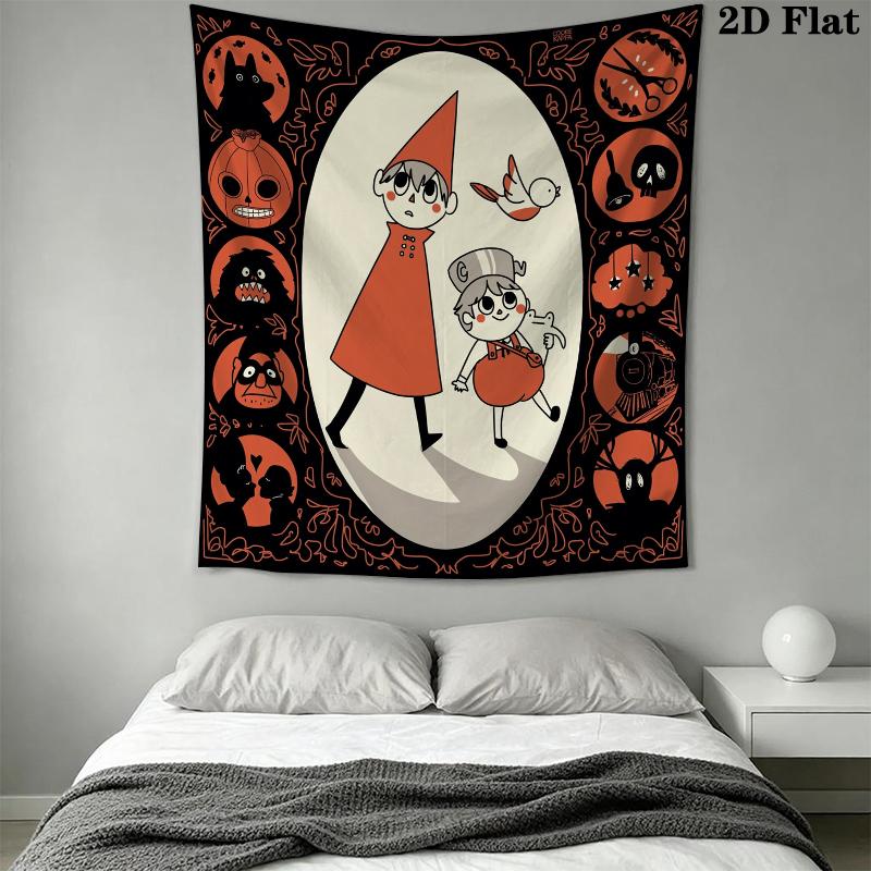 Over the Garden Wall Wall Tapestry Aesthetic Wall Hanging Printed Fabric Blanket Decorative Tapestries for Bedroom Living Room Home Decor