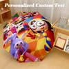 8‑Rib Automatic Umbrella, The Amazing Digital Circus Design Foldable Umbrella for Sun Rain Protection Travel