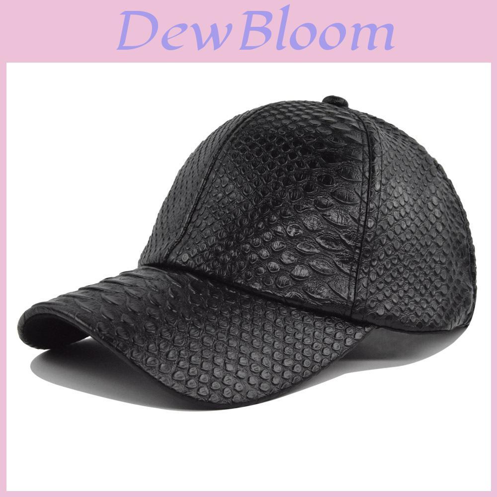 Stylish Cl740-2 Navy Blue Crocodile Skin Baseball Cap Adjustable All Seasons Hat