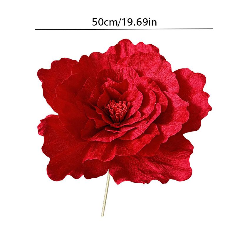 Handmade Photography Props Ornament Artificial Flower DIY Solid Color Party Velvet Material Beautiful Home Decoration