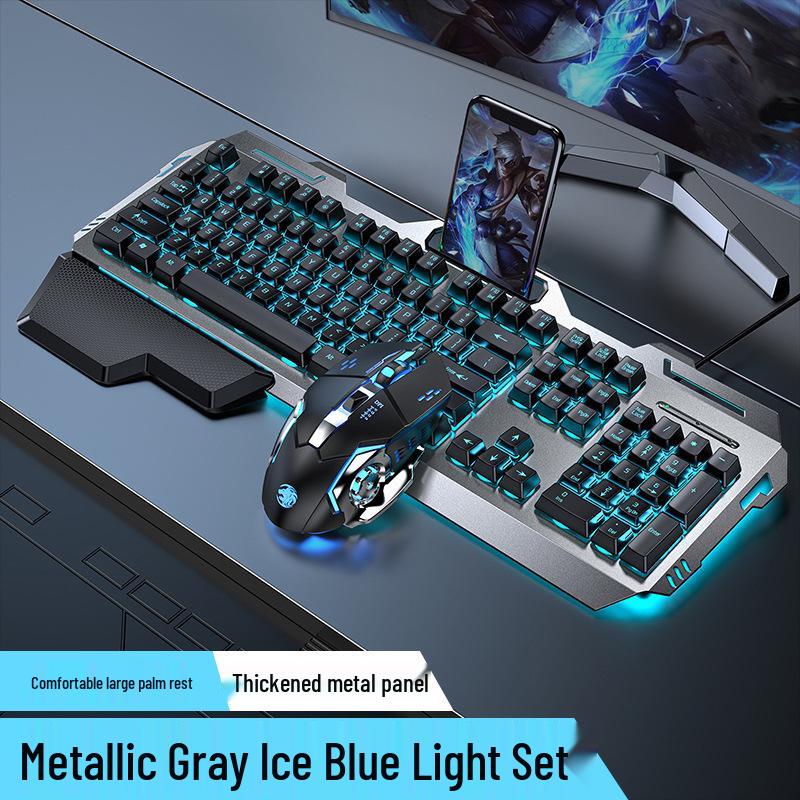 GX80 Mechanical Keyboard, Mouse & Headset Set - Brown Switch, Wired for Laptop & E-sports Gaming