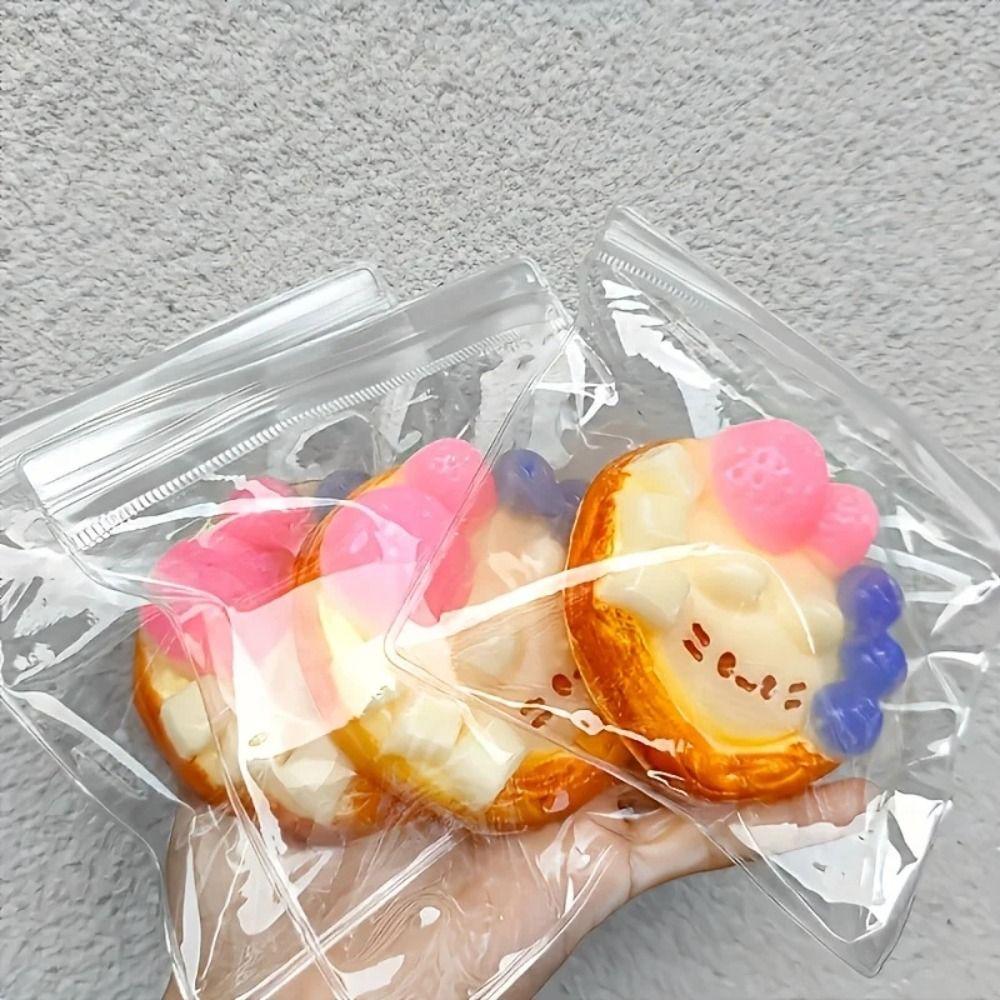 Cartoon Sensory Fidget Ball Fingertip Slow Rebound Toy Kids Adults Egg Tart Squishy For Students