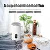 Electric Milk Frother 4-in-1 400W 580ml/19.61oz Hot and Cold Milk Foamer Silent Operation Anti Slip Stainless Steel Milk Steamer