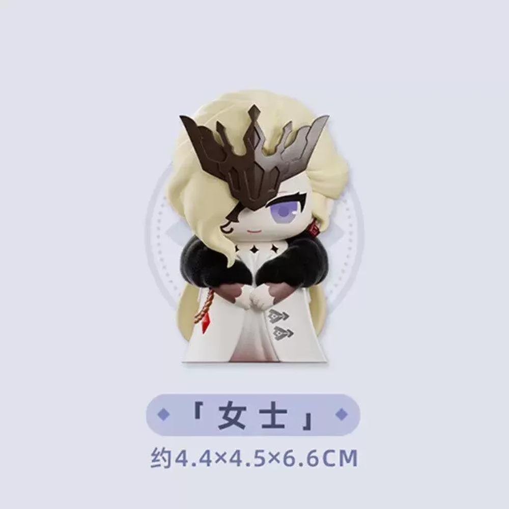 Genshin Impact Op Voorraad Fatui Harbingers Serie Blind Box Kawaii Trendy Q Versie Anime Figuur Collectie Desktop Verrassingscadeau