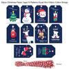 50pcs Merry Christmas Kraft Paper Tags Gift Packaging Decoration Xmas Tree Hanging Label 2024 Navidad New Year Kids Gift Card