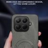 För Xiaomi 15T Pro Magnetiskt Fodral Nappa-textur PU-läder TPU Baksida för Telefon
