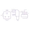 86 Type Panel Wall Power Socket Single Switched Power Socket UK Plug Socket