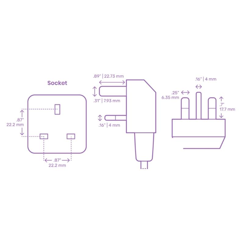 86 Type Panel Wall Power Socket Single Switched Power Socket UK Plug Socket