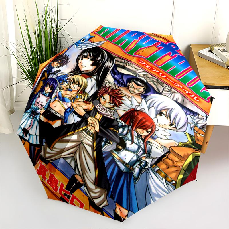 Fairy Tail Adventure Folding Umbrella Portable Travel Gift Umbrella Umbrella
