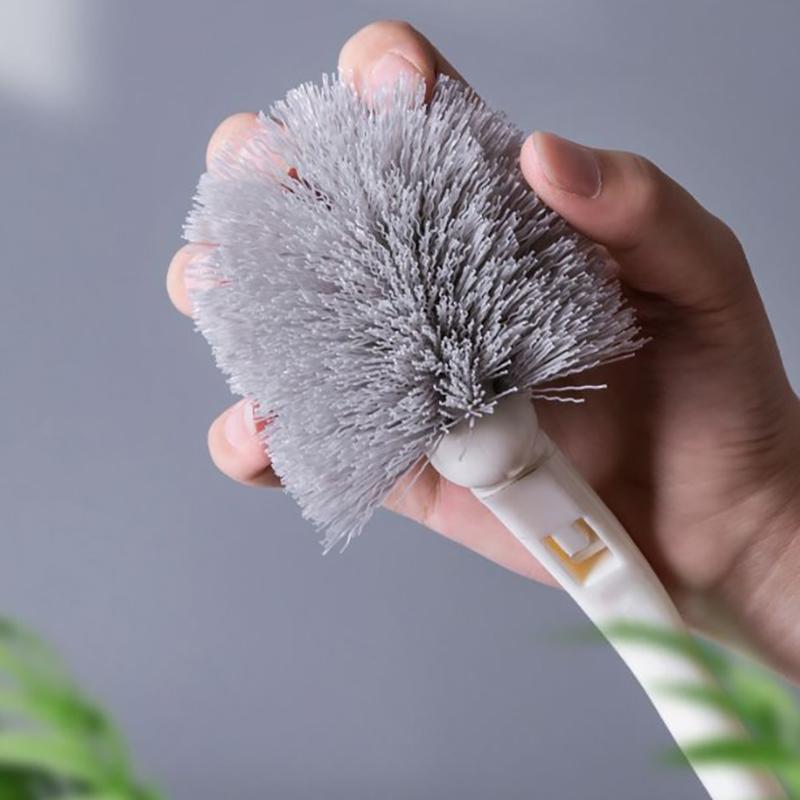 Multifunkční čisticí kartáč na toaletu Barva dřeva Čisticí kartáč na toaletu Koupelnový čistič bez mrtvých úhlů Kuchyňský čisticí kartáč