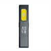 Ultra Thin Flashlight, High Brightness Magnetic Pen Clip, Dual Light Source, 5 Modes, Aluminum Alloy Material Suitable for Outdoor, Emergency