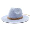 Barnabas Jazz Hat Women'S Fashion Belt Buckle Sunscreen Shade Straw Hat